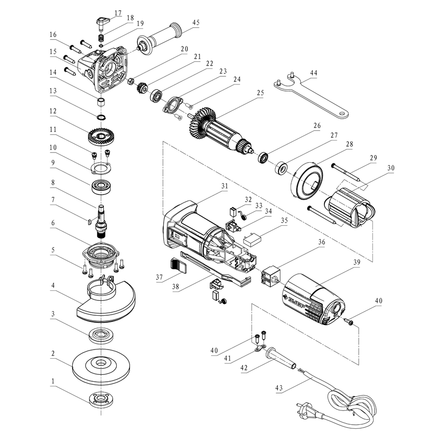 УШМ (Болгарка), 115 мм, компакт УШМ-115-805