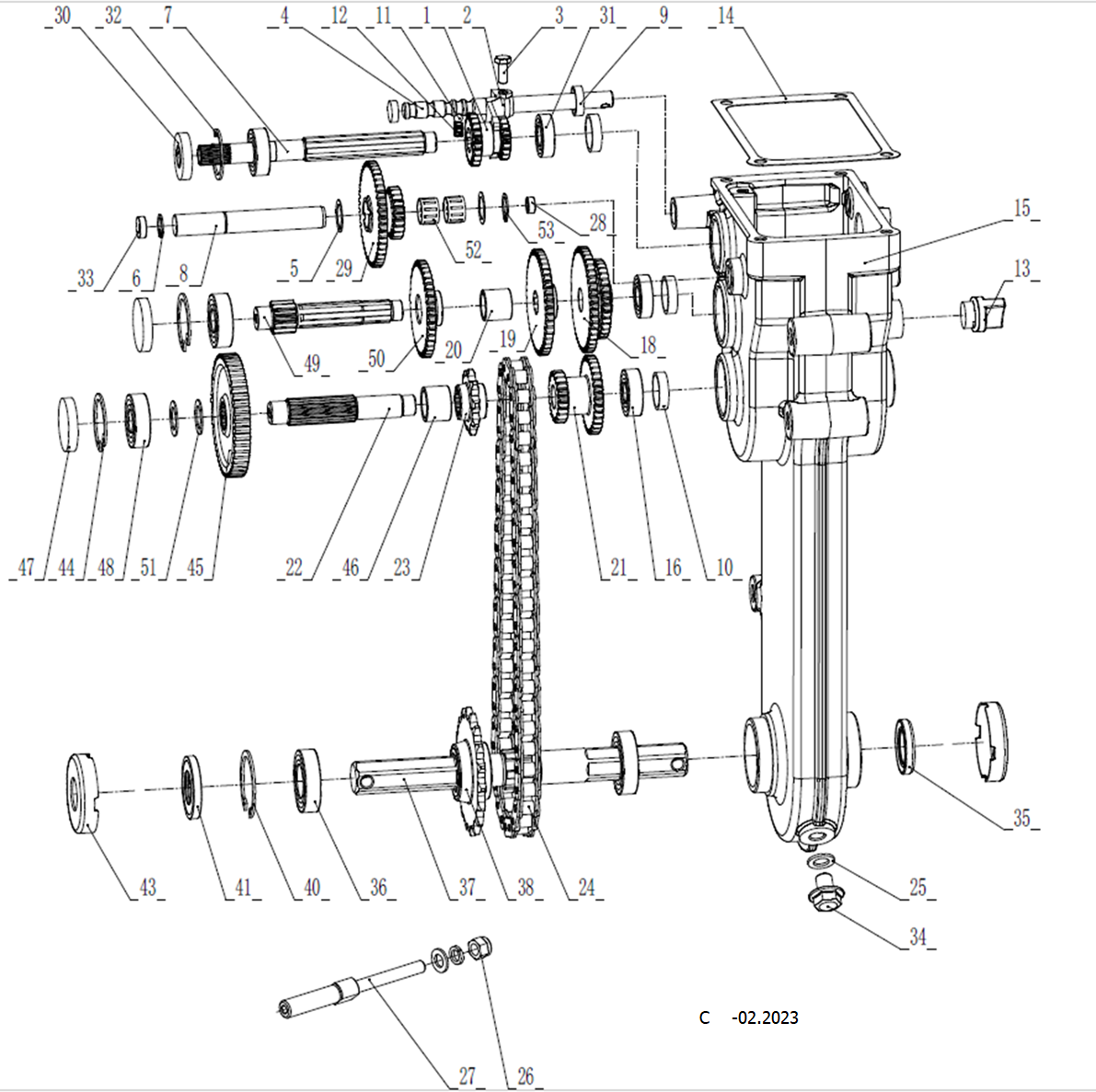 Мотоблок бензиновый с понижающей передачей МТБ-400 У