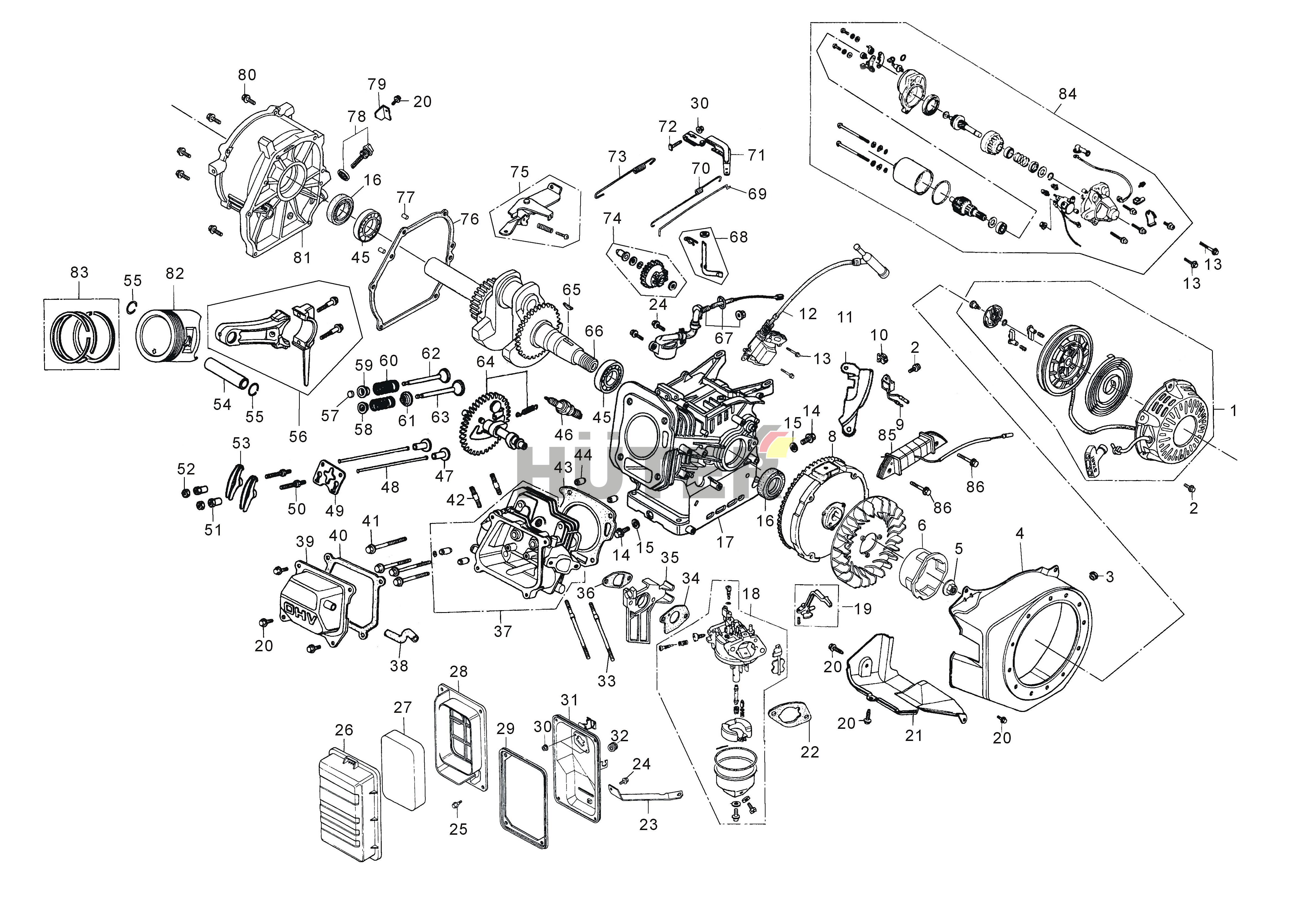 Двигатель LBN 64/1/38