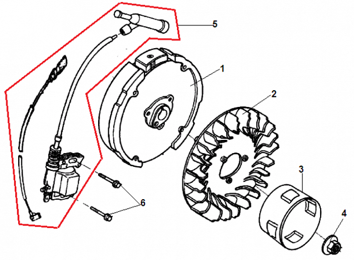 7 МАГНЕТО - МАХОВИК ГЕНЕРАТОР CHAMPION GG3000