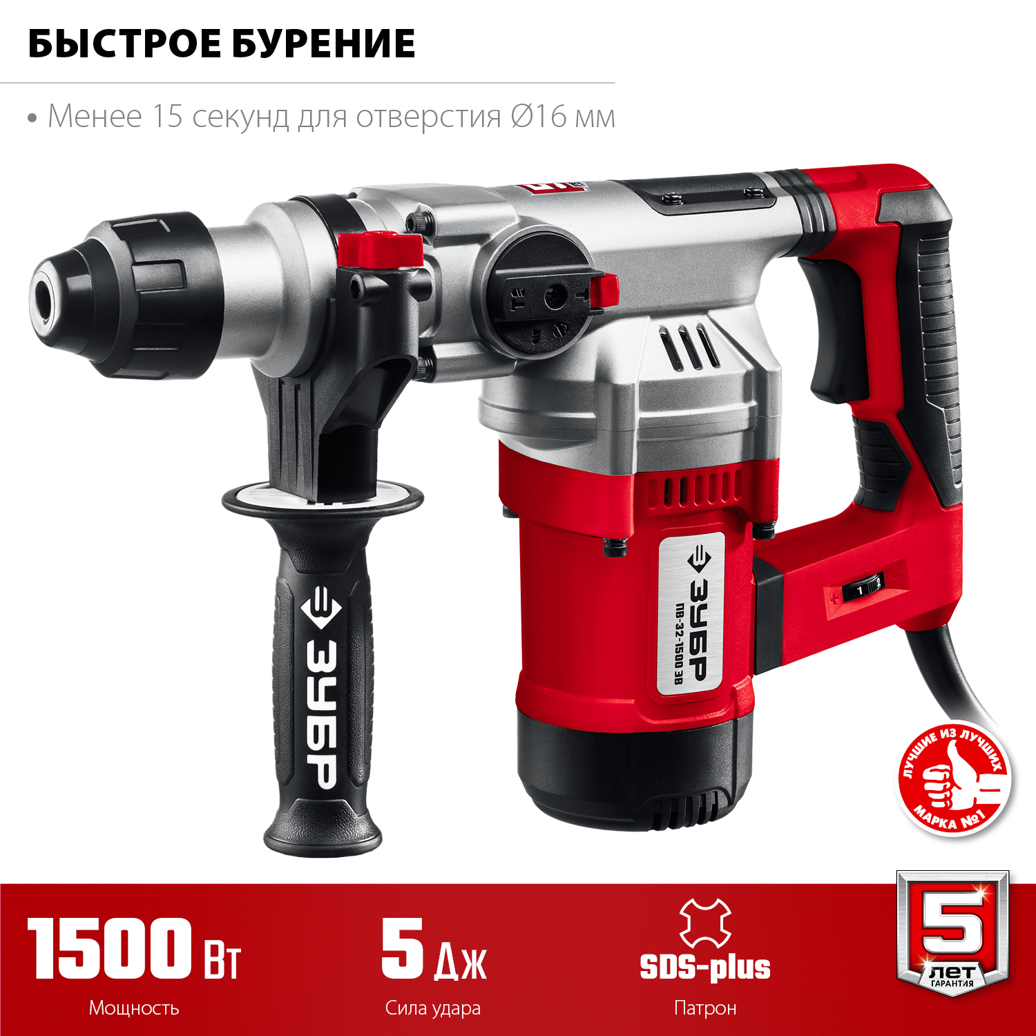 Перфоратор SDS-plus ПВ-32-1500 ЭВ