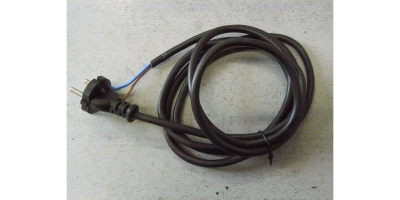 Шнур сетевой H05RN-F Rubber 2Gх1мм2 2м