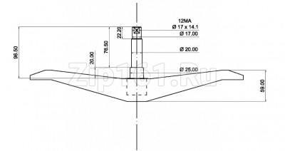 Крестовина барабана стиральной машины Samsung DC97-11292A